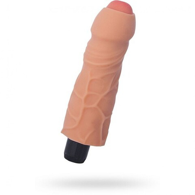 Вибратор Duo Density (19 см, телесный) (Цвет: телесный)