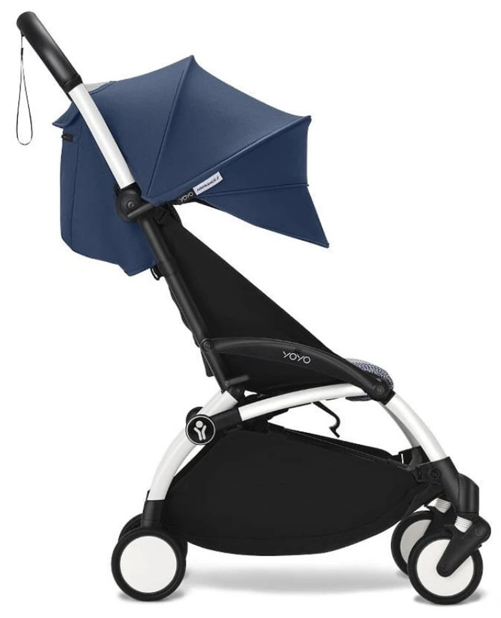 Коляска прогулочная Stokke YOYO3 рама белая White Air France Blue