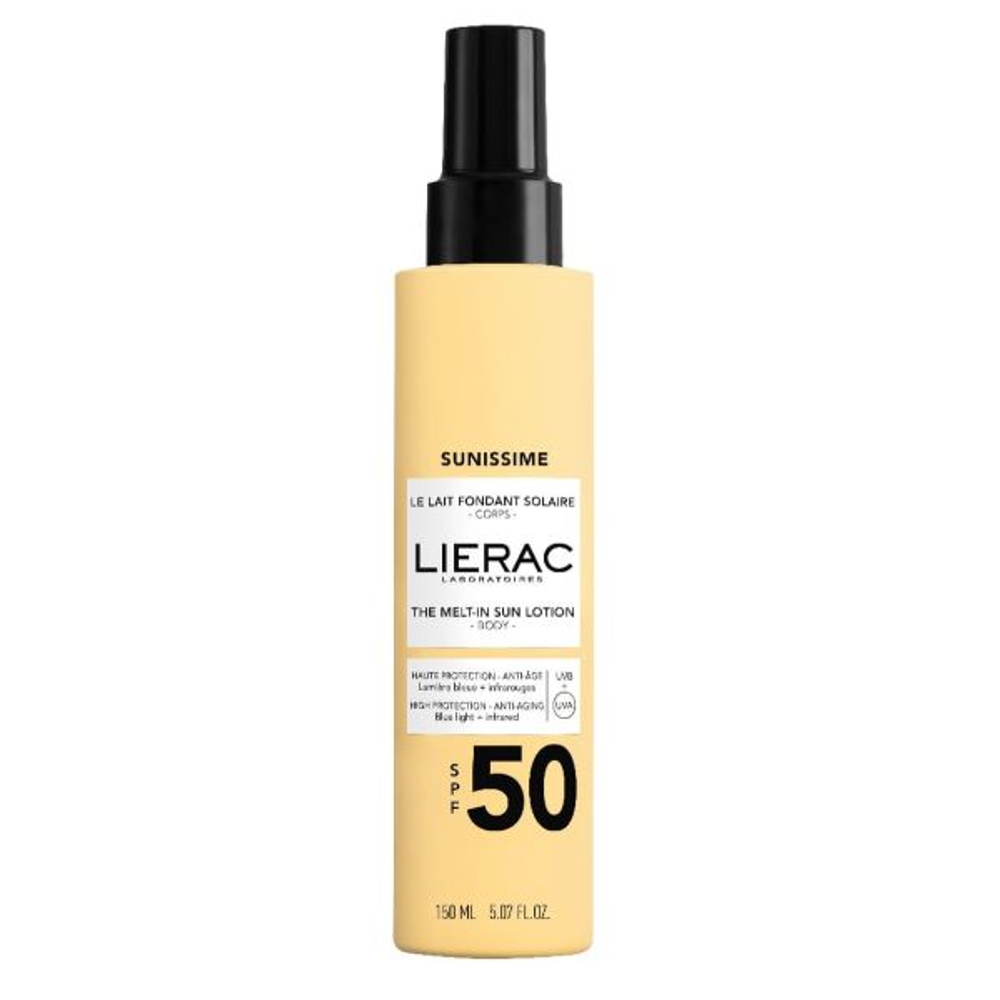 LIERAC Солнцезащитный лосьон для тела Sunissime Le Lait Fondant Solaire SPF50 150 мл