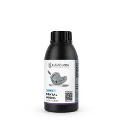 Фотография — Фотополимерная смола HARZ Labs Dental Model Light Grey, светло-серый (500 гр)