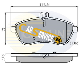 COMLINE - CBP01786-CML - Brake Pad Set, disc brake