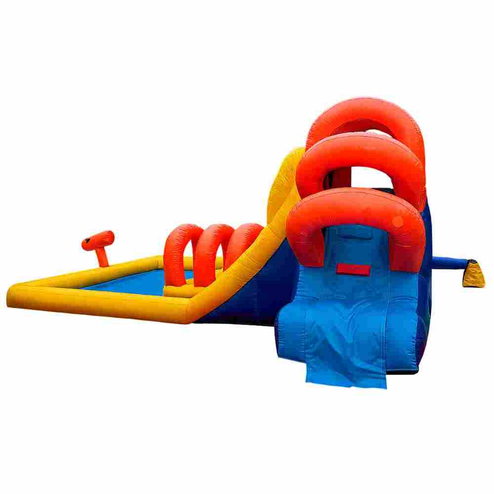 Надувной водный батут с сухим бассейном «Аква лабиринты» 7*6,5*3 м