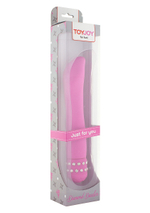 Розовый вибратор DIAMOND DAZZLER - 19 см.