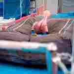 Надувная подушка «LogoAir» для приземлений и отработки трюков, 7,14×5,62×1,2 м