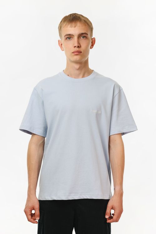 Футболка 8-bit outline голубая