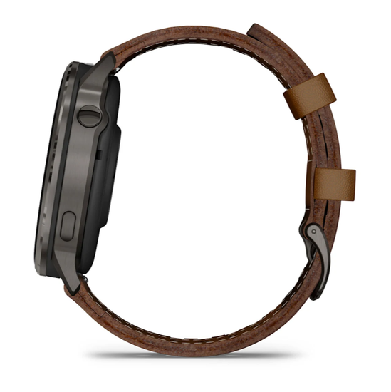 Умные часы Garmin Venu 4 - 45мм Slate with Black Silicone Band and Brown Leather Band