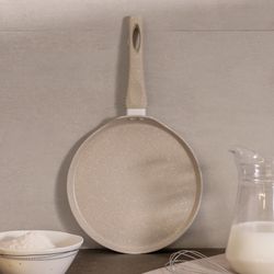 СКОВОРОДА БЛИННАЯ AGNESS С АНТИПРИГАРНЫМ ПОКРЫТИЕМ "LATTE", 24Х2СМ, ИНДУКЦИОННОЕ ДНО