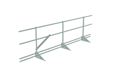 Кровельное ограждение Fachmann KO/SK/SN-800-2-3000 Фальцевый крепеж RAL