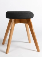Табурет велюр на деревянных ножках Masscomplekt от производителя с доставкой по России курьером до адреса
