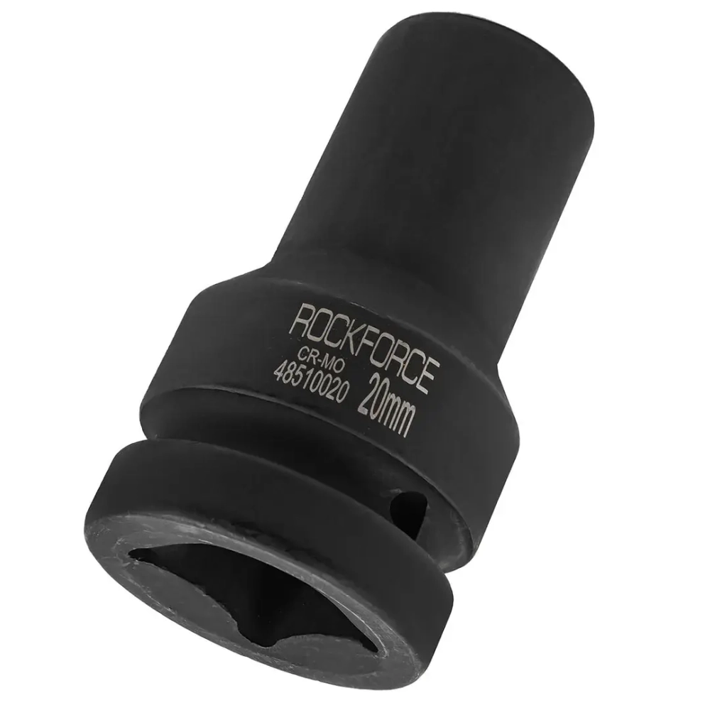 Головка ударная глубокая 1'', 20мм (6гр.) RockForce RF-48510020