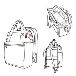 Рюкзак Allrounder R glencheck red Reisenthel