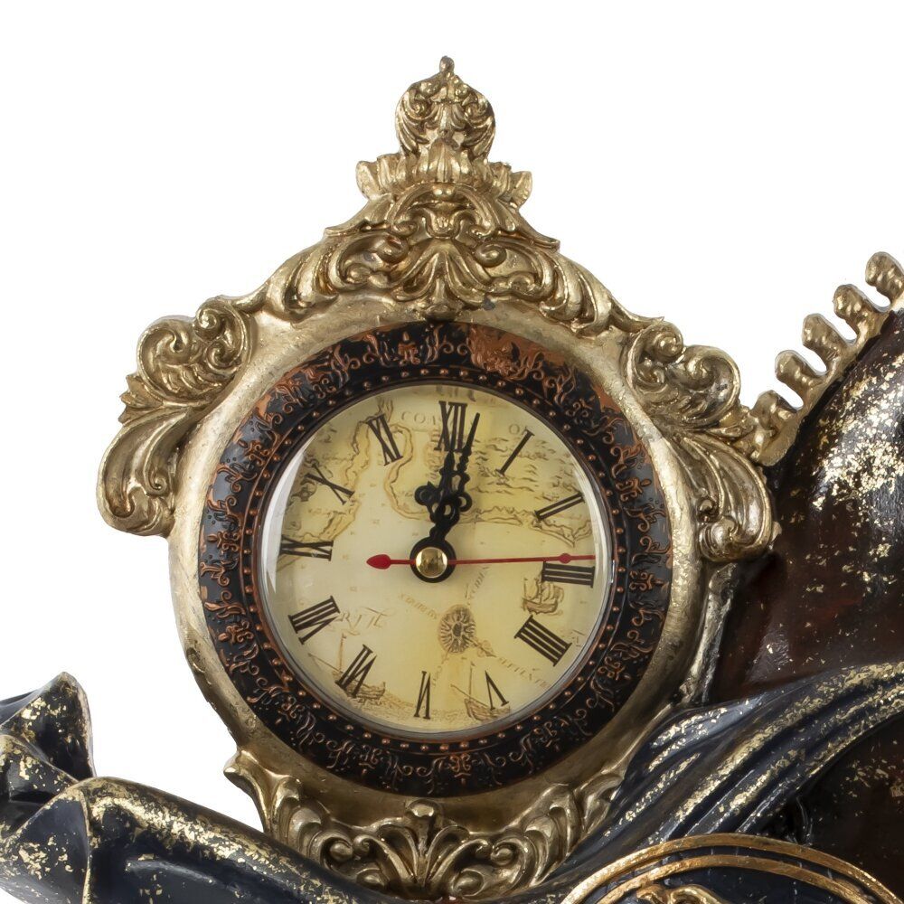 GAEM Фигурка декоративная "Лошадь" с часами D8см, (AAx1 н/п), L31,5 W14 H45,5 см