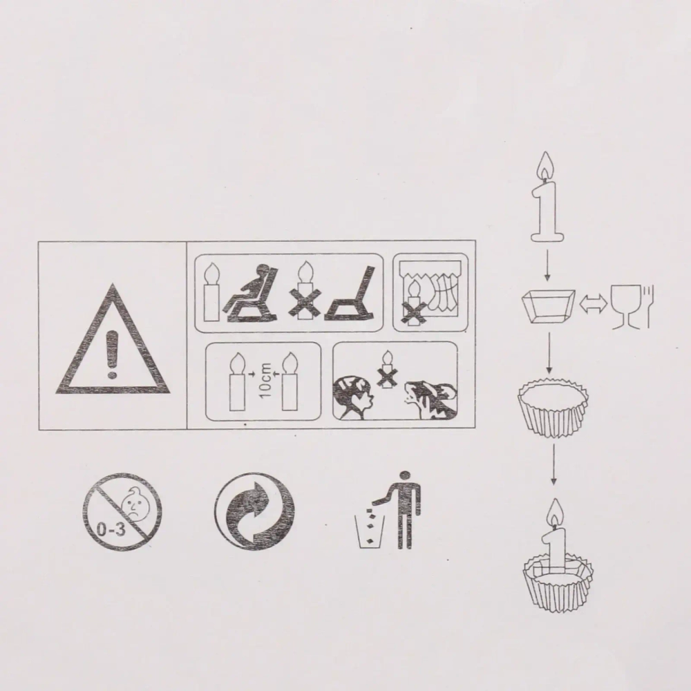 Свеча для торта Цифра Звёздное сияние «5» 16 см (набор 3шт), серебро