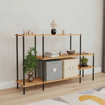 Этажерка 64 "НеШкаф" 145,5х36,5х91,5см цвет черный