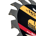 Пильный диск по дереву ф165 х 20 мм, 24 зубьев, тонкий Denzel