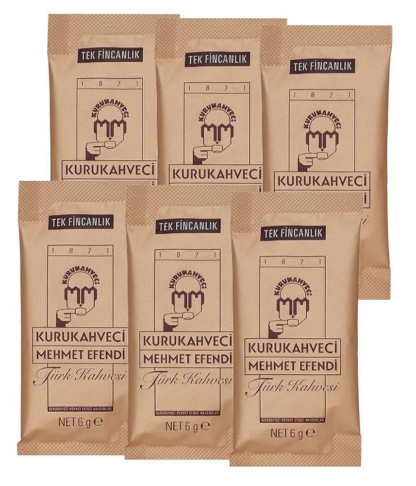 Кофе молотый Kurukahveci Mehmet Efendi 6 гр х 6 шт