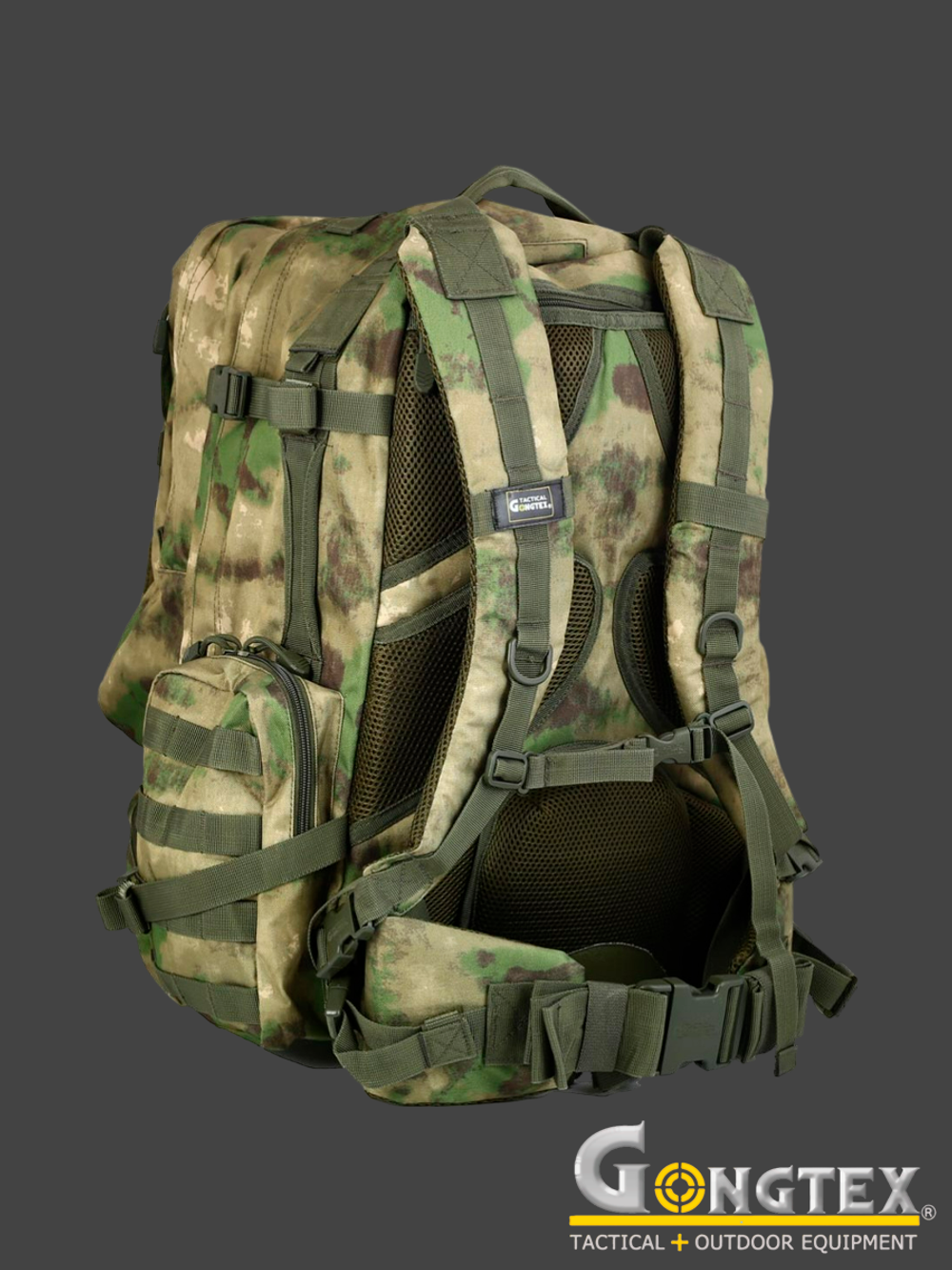 Рюкзак тактический Gongtex Diplomat Backpack, 60 л (0151). Мох