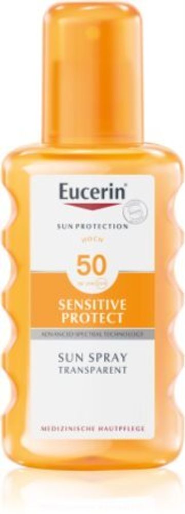 Eucerin прозрачный защитный спрей SPF 50 Sun Dry Touch Oil Control