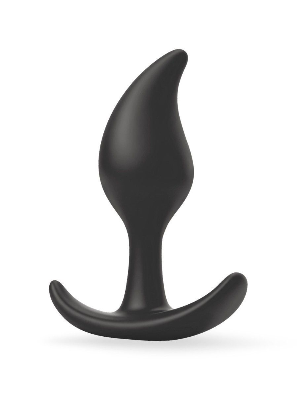Черный анальный стимулятор - 9,2 см. (Цвет: черный)