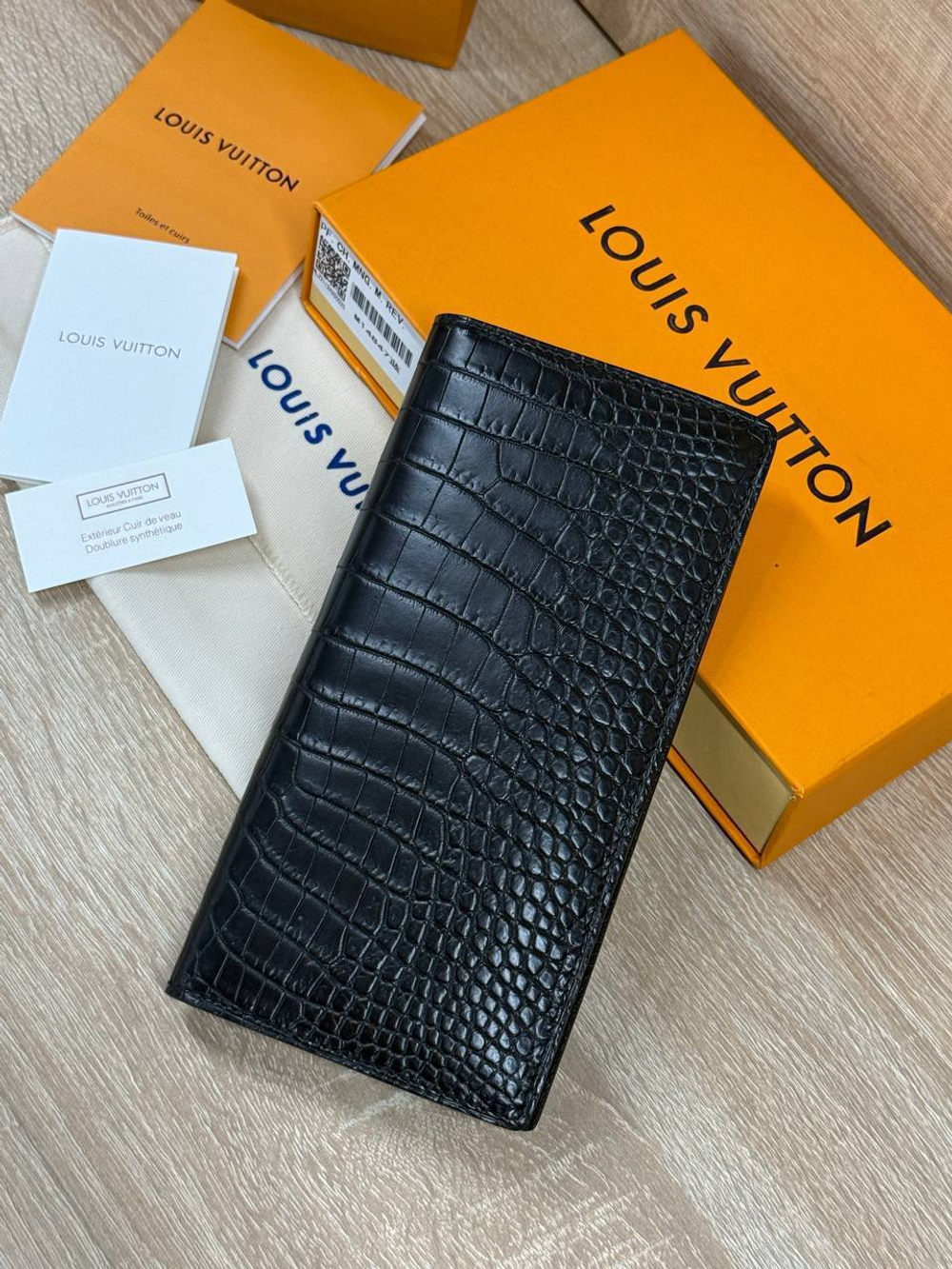 Кошелек Hermes из кожи крокодила
