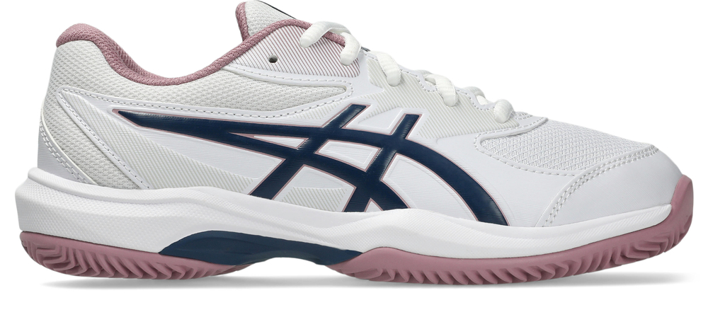 Детские теннисные кроссовки Asics Gel-Game GS Clay/OC - white/independence blue