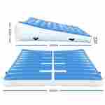 Надувной гимнастический мат-коврик «Старт» для занятий 2×2×0,4 м, синий