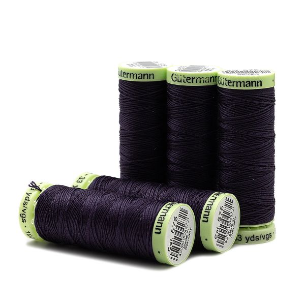 Нитки отделочные Gutermann Top Stitch 30 (30 метров), 5 кат. | 575 св.черничный
