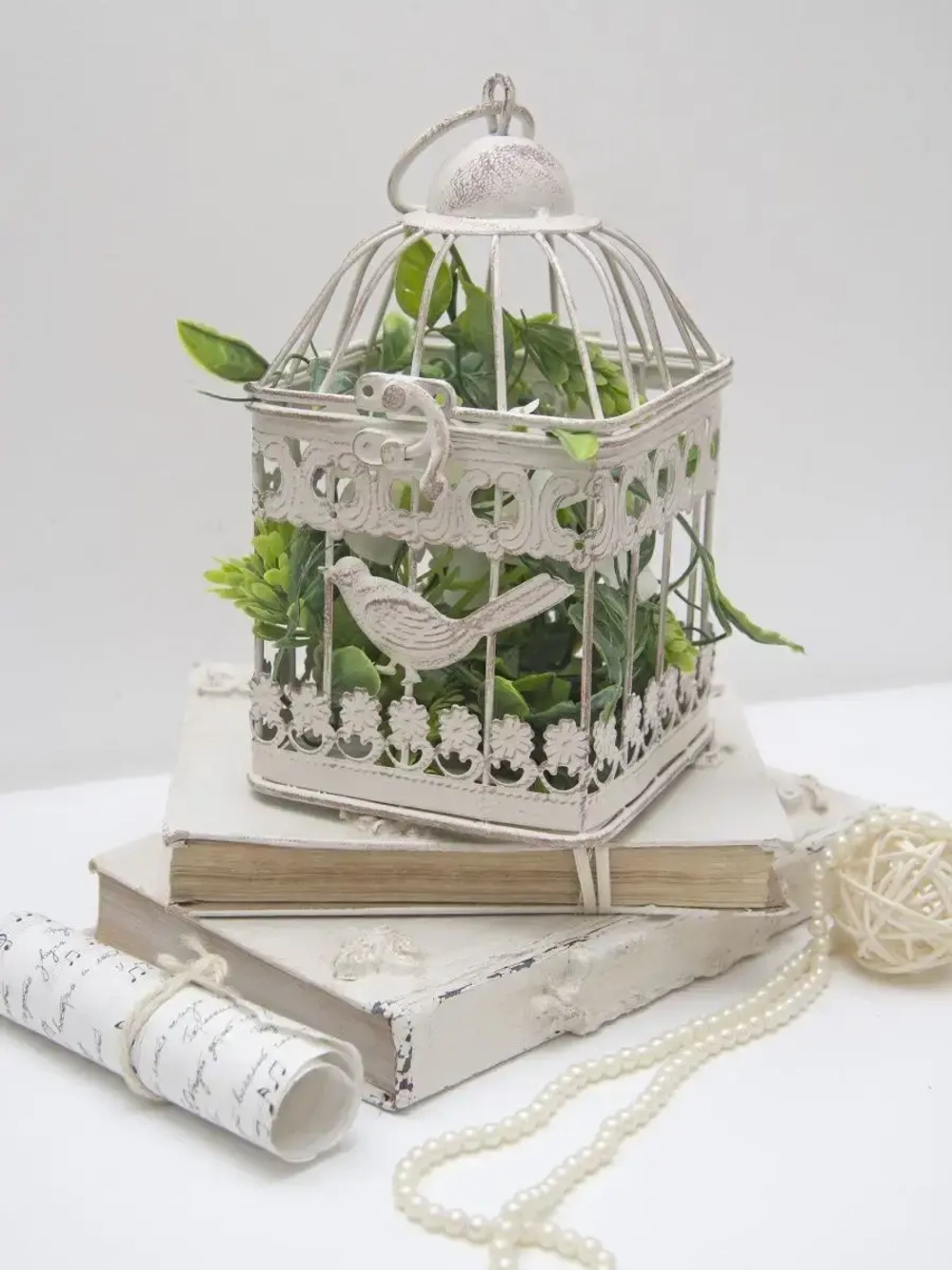 Клетка винтажная "Прованс" 11х11х20 см