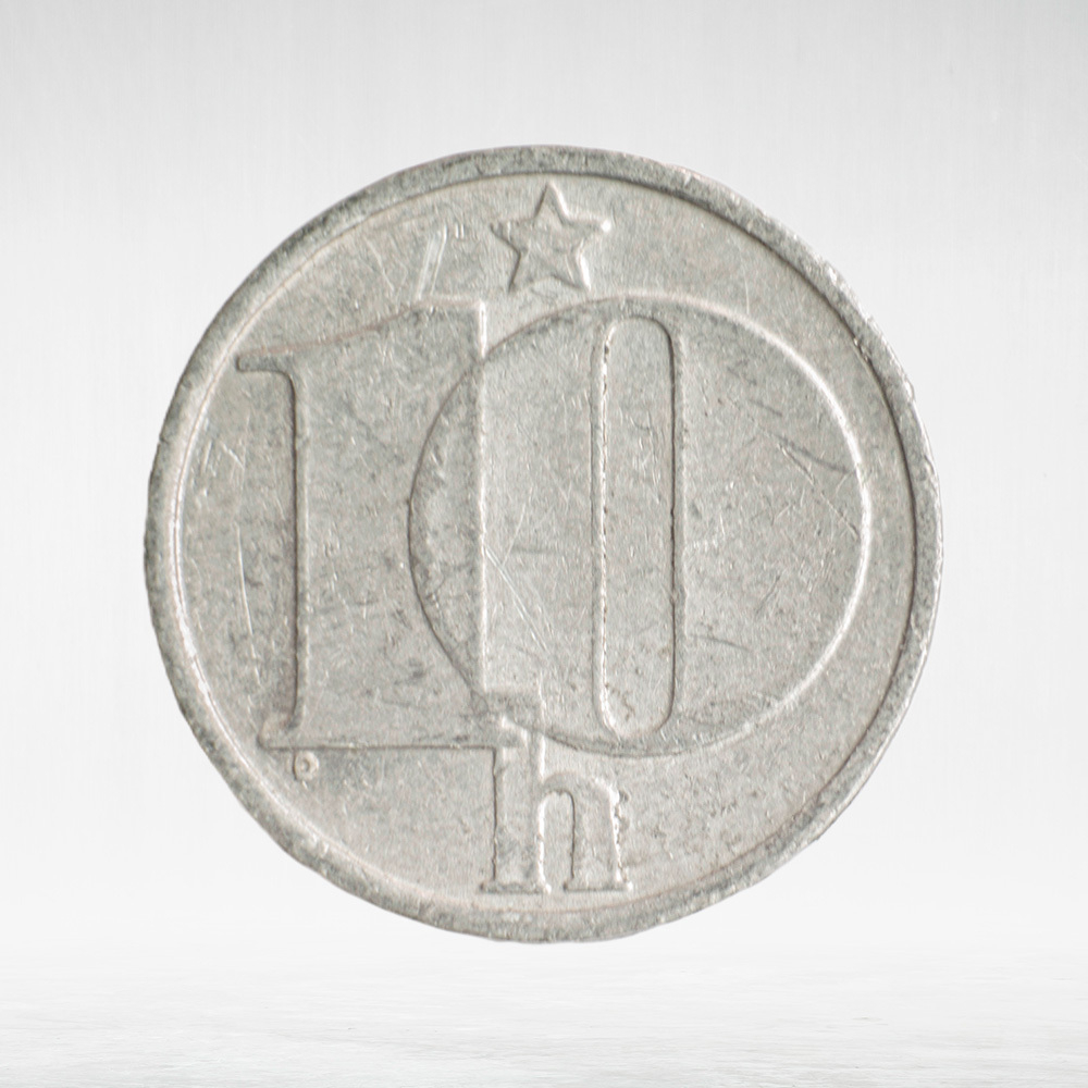 Czechoslovakia, 10 Haléřů, 1986, VF