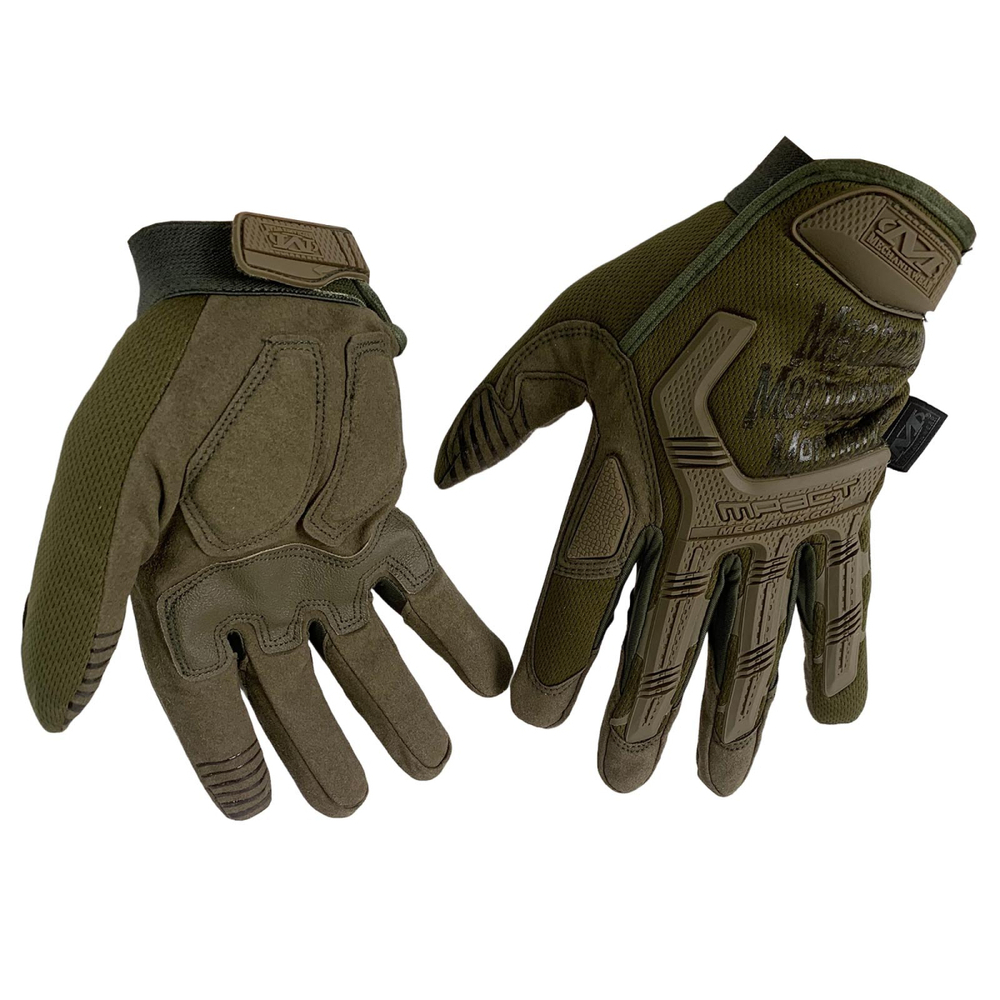 Тактические перчатки Mechanix Wear (хаки-олива) XL (24-27 см)