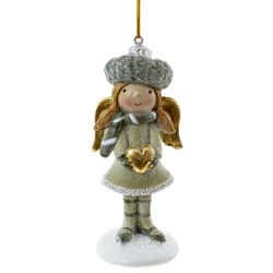 GAEM Фигурка декоративная подвесная "Ангел", L4,5 W4 H11 см, 2в.