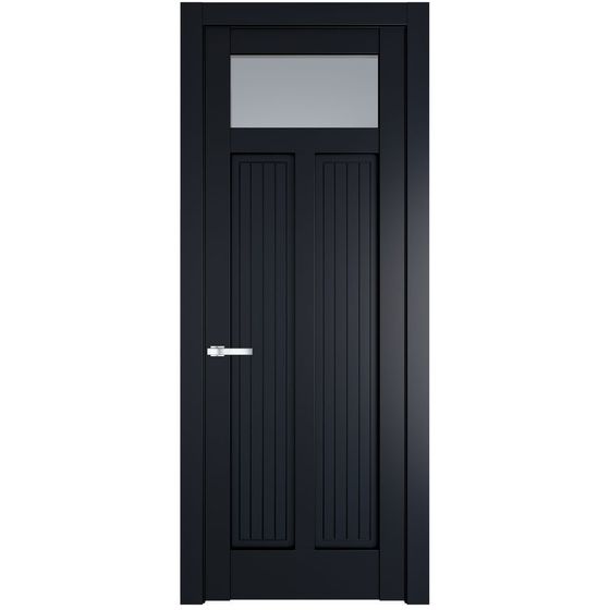 Фото межкомнатной двери эмаль Profil Doors 3.4.2PM нэви блу стекло матовое