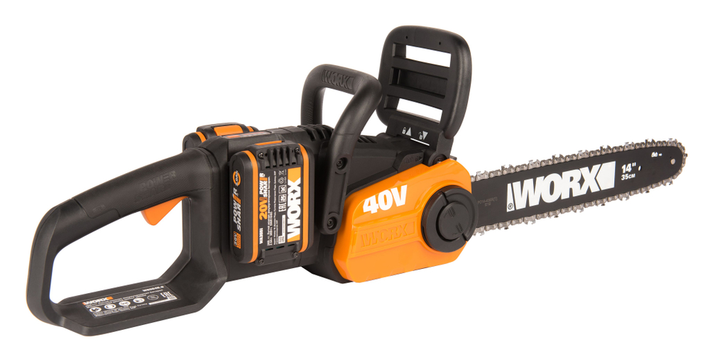 Цепная пила аккумуляторная WORX WG384E.9