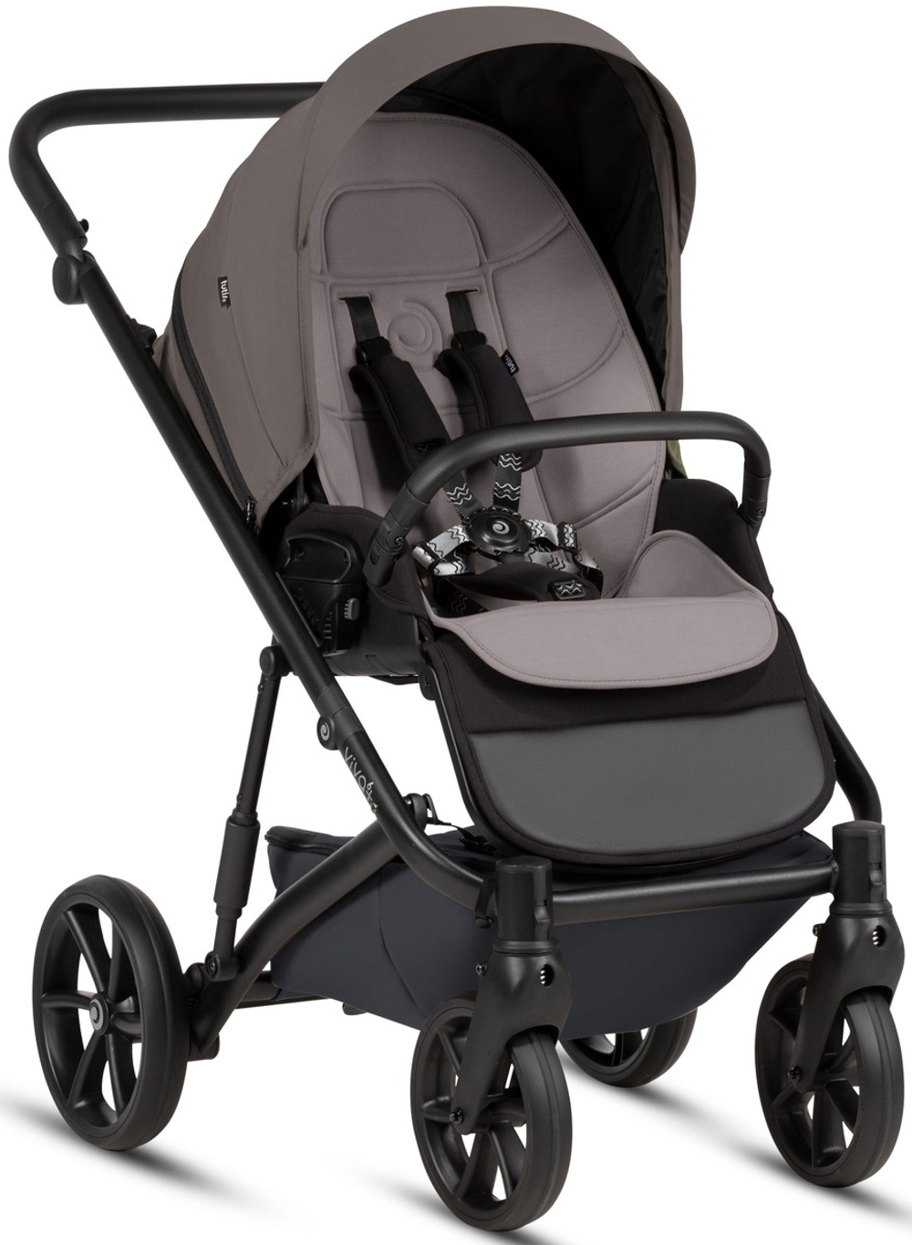Детская коляска Tutis Viva 6 Plus Essential 3 в 1 с автокреслом Elo Lux EduSky Black 1612072 Periscape