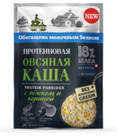 Протеиновая овсяная каша Bionova с яблоком и корицей, 40 г