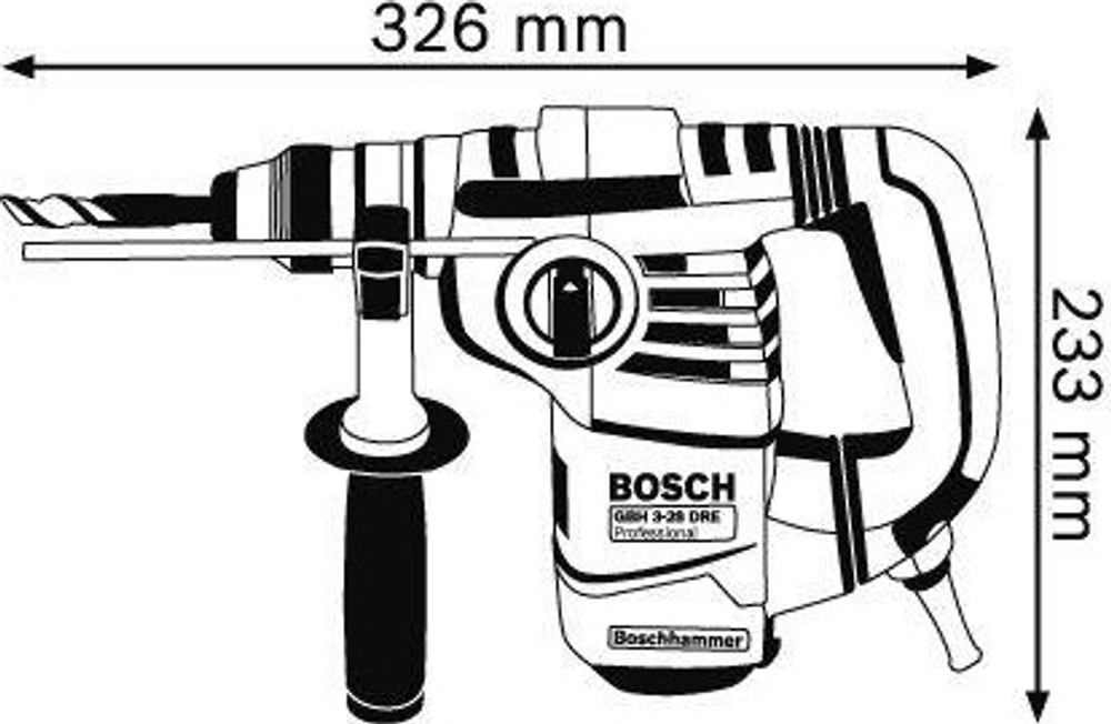 Перфоратор BOSCH GBH  3-28 DRE 061123A000 Кейс