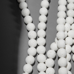 Лава вулканическая белая (имитация), 10,5мм, шар