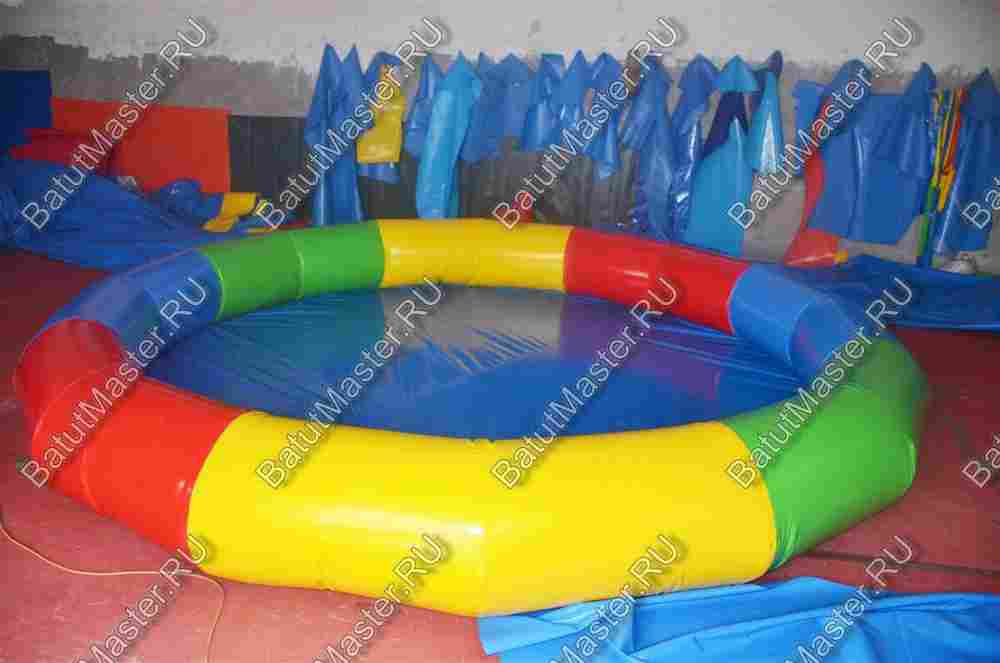 Бизнес-набор: Бассейн 7*7 м (1 шт), Водный шар ТПУ (4 шт), насос (1 шт)