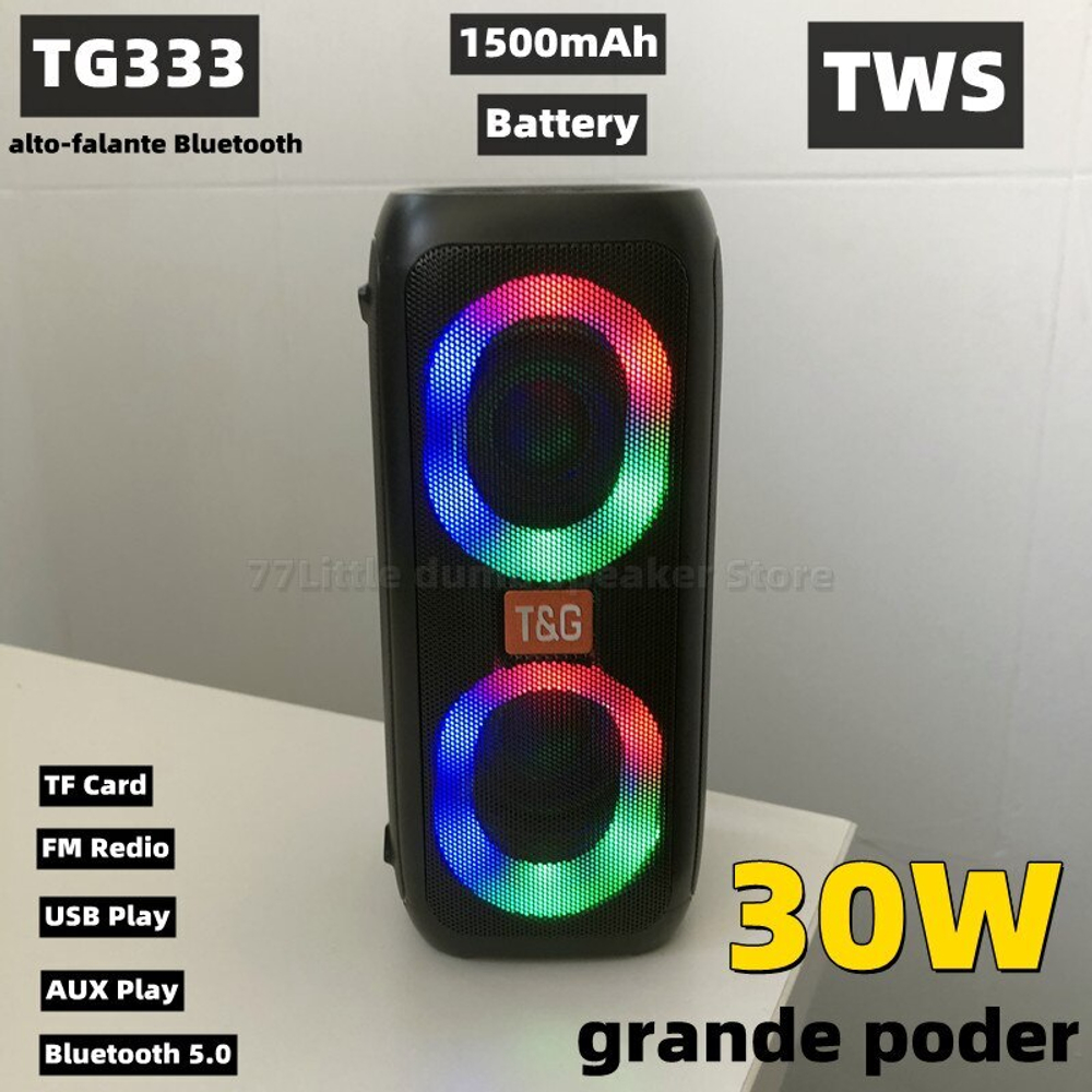 Колонка Bluetooth TG333 dark green