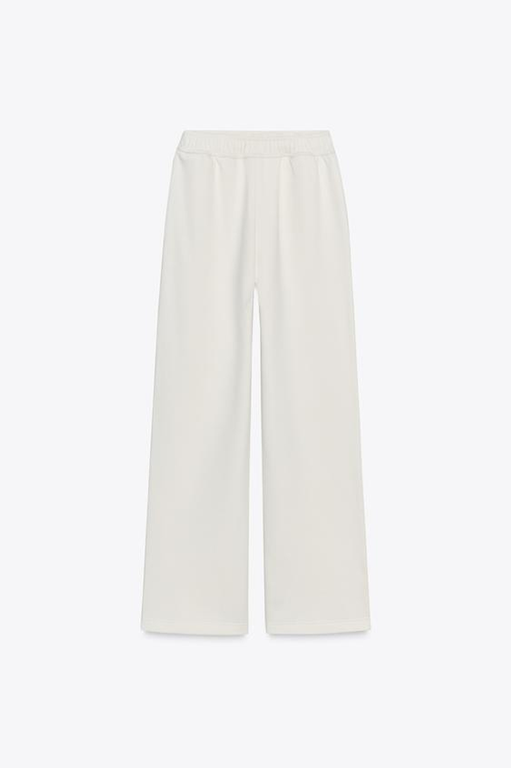 ZARA БАЗОВЫЕ БРЮКИ ИЗ МЯГКОЙ ТКАНИ, ЭКРЮ