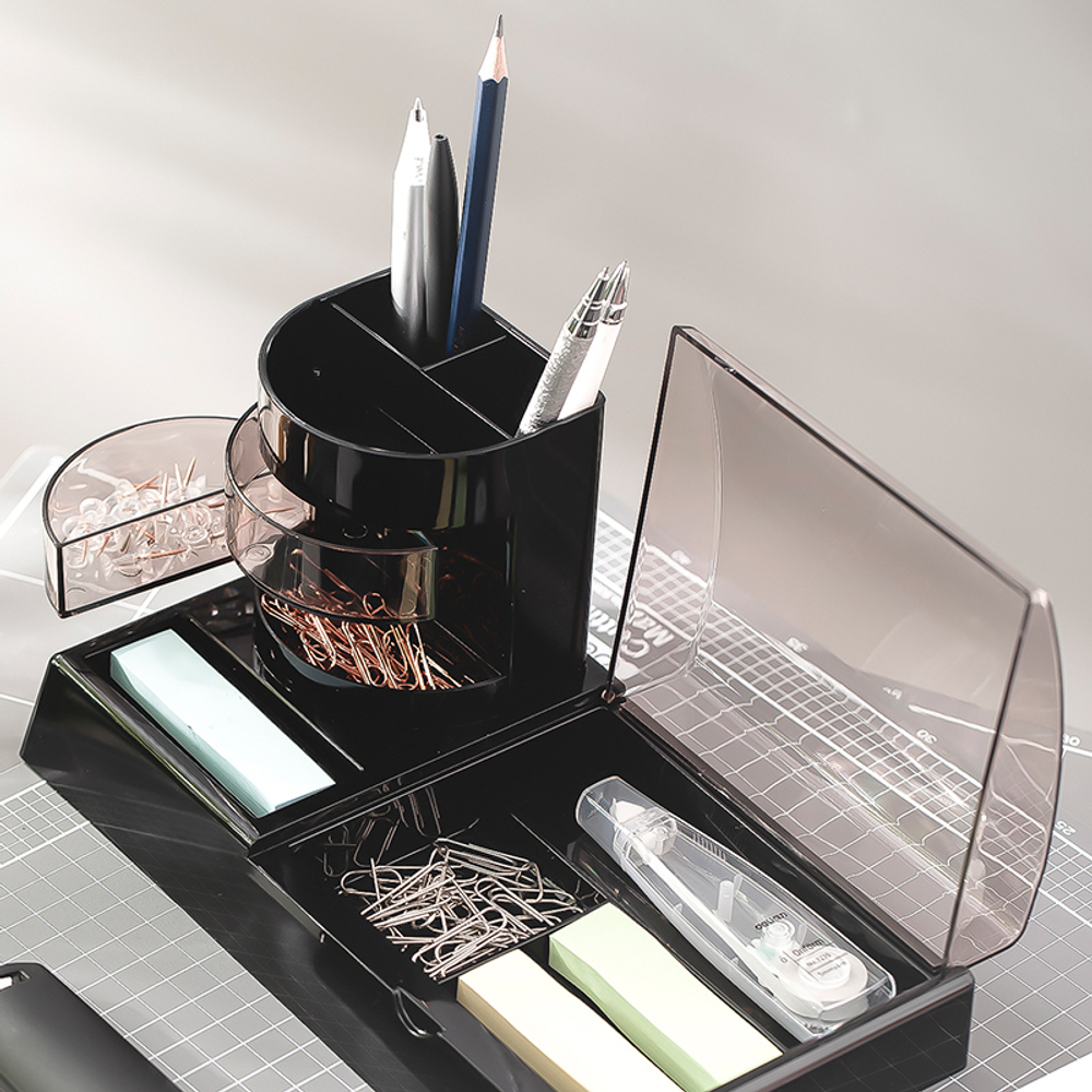 Органайзер DELI 262х133х74  мм, на 9 отделений, черный