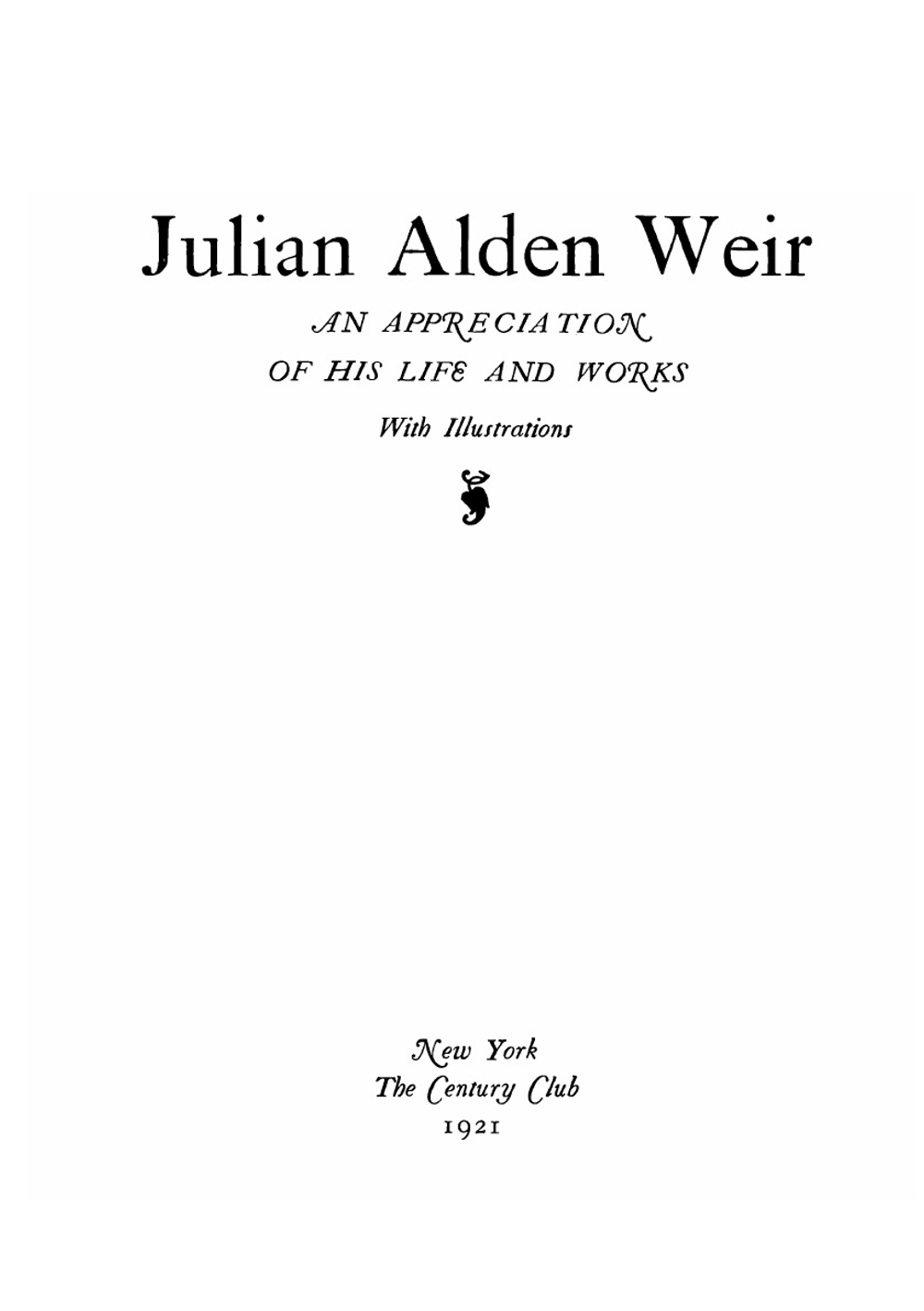 Julian Alden Weir | Phillips Collection