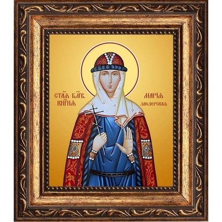 Мария Заозерская благоверная княгиня. Икона на холсте.