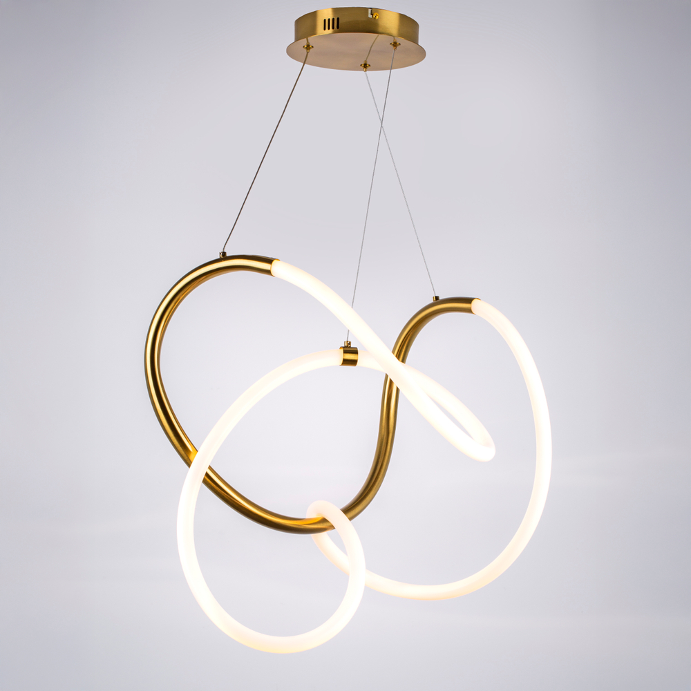 637063 Люстра CORINTO 30W LED 2680LM ЗОЛОТО 3000K IP20