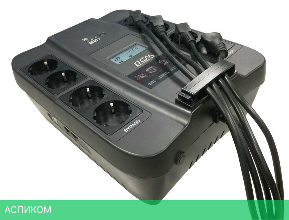 Источник бесперебойного питания Powercom Spider LCD USB (SPD-1100U)