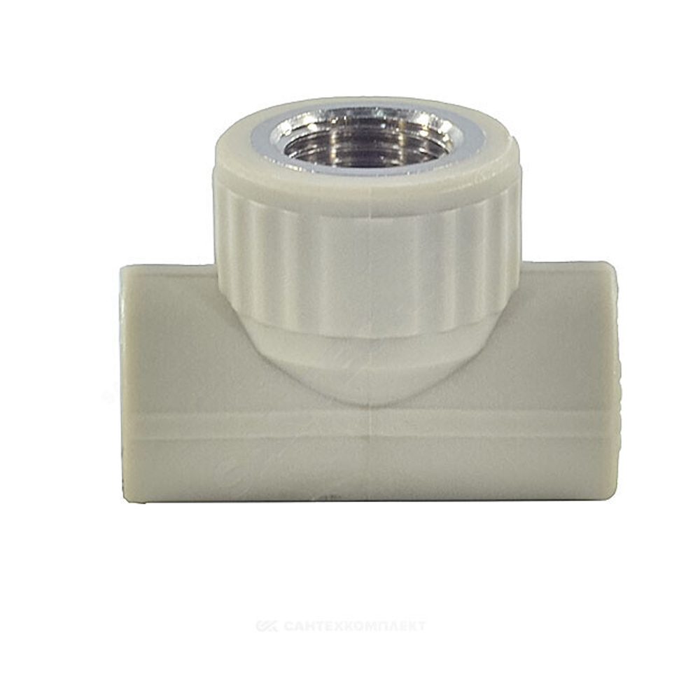 Тройник PP-R комбинированный серый Дн 25х1/2" ВР VALFEX 10127125Г