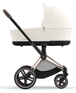 Коляска 3 в 1 Cybex Priam IV Rosegold complete и автокресло Cloud T i-Size Leaf Green Plus Off White