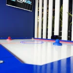 Детский аэрохоккей (160х110х75 см) с подсветкой пола «Шарики»