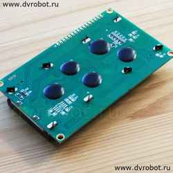 Экран 4х20 LCD синий