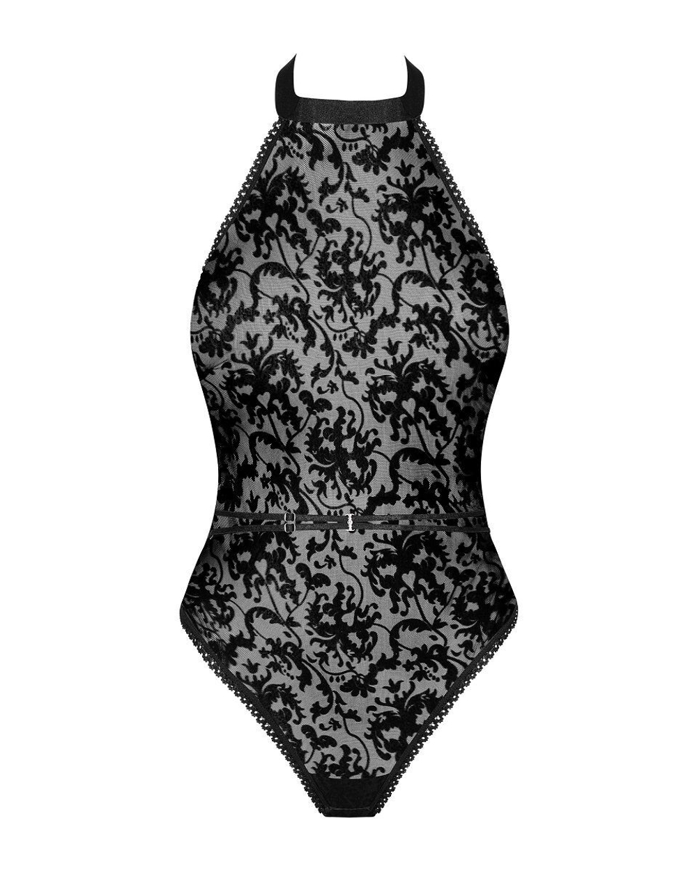 Эффектное боди-стринг Softily (Размер: S-M) (Цвет: черный)